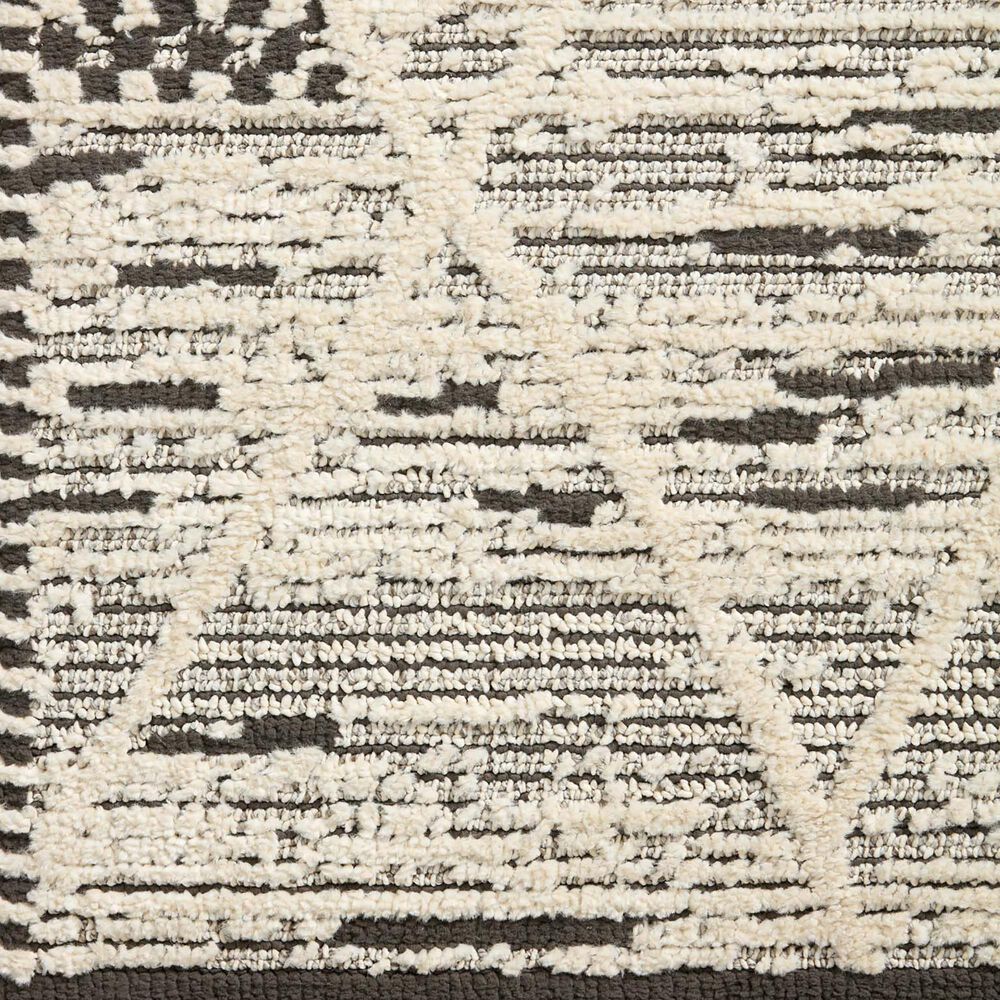 Loloi II Fabian FAB-03 2&#39;7&quot; x 7&#39;6&quot; Charcoal and Ivory Runner, , large