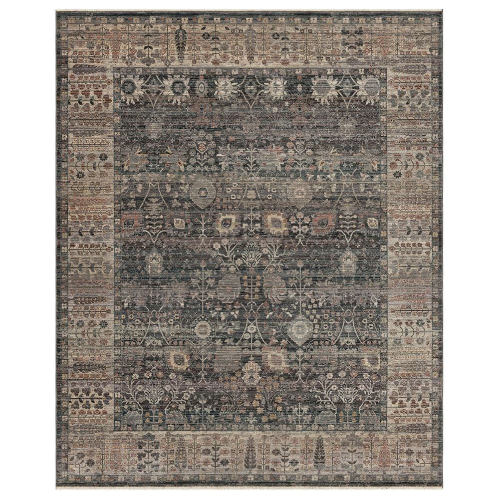 Karastan Echo Grasole 5" x 7"10" Denim Area Rug, , large
