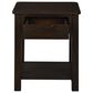 HOMLUX 20" End Table with Drawer in Dark Brown, , large