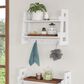 RiverRidge Home Amery 2-Tier Ladder Wall Shelf in White, , large