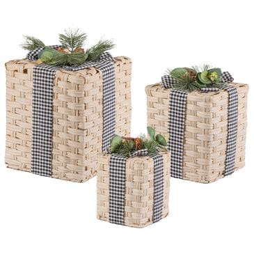 The Gerson Company Nested Woven Box in Brown (Set of 3), , large