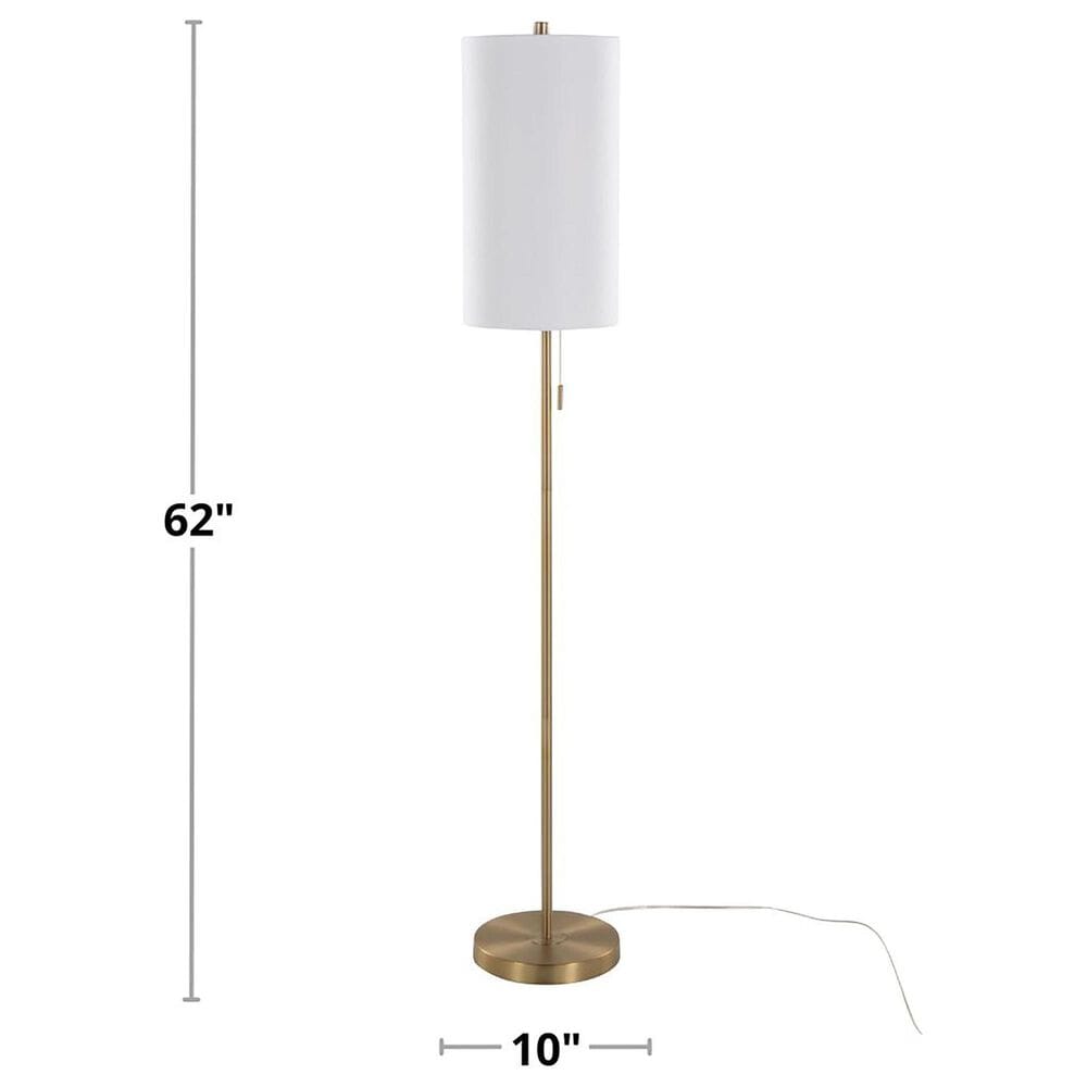 Grandview Gallery Bounty 62&quot; Metal Floor Lamp in Gold, , large