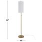 Grandview Gallery Bounty 62" Metal Floor Lamp in Gold, , large