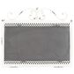 Maple and Jade 19" x 22" Farmhouse Abstract Wall Decor in Distressed White and Black, , large