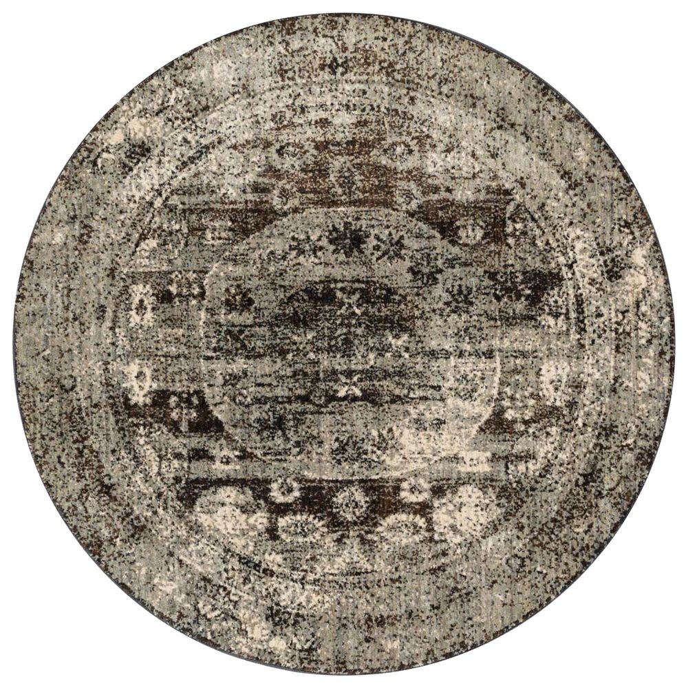 Loloi Anastasia AF-03 5"3" Round Granite Area Rug, , large
