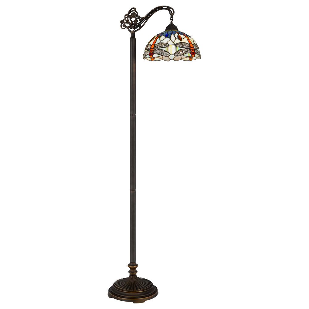 Cal Lighting Colebridge Tiffany Floor Lamp in Bronze, , large