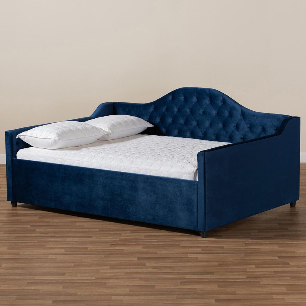 Baxton Studio Perry Full Daybed in Blue, , large