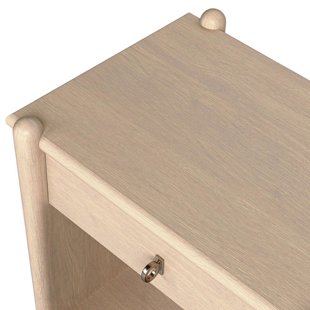 Stickley Furniture Lucerne Open Nightstand in Sunwashed Linen, , large