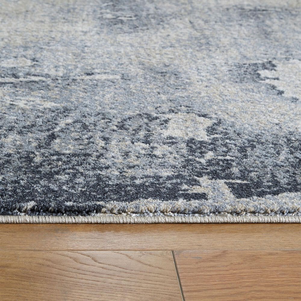 Ashley Langrich 5&#39;3&quot; x 7&#39;3&quot; Blue, Gray and Cream Area Rug, , large