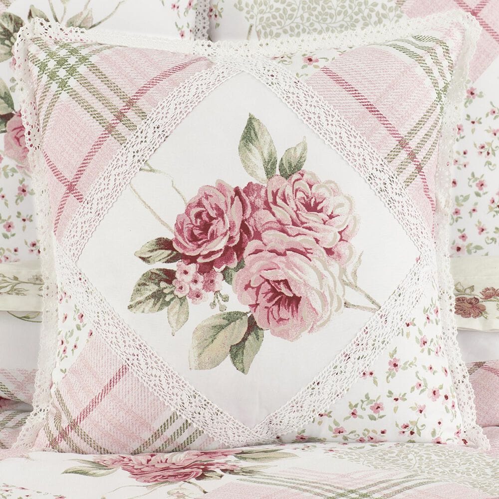 J. Queen New York Bungalow 16&quot; Square Throw Pillow in Rose, , large