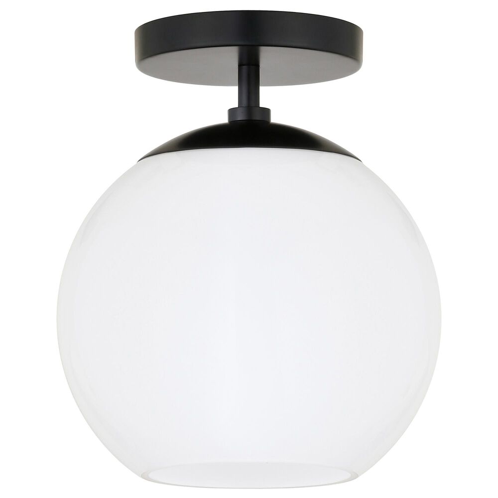 Hudson and Canal Bartlett Semi Flush Mount in Matte Black, , large