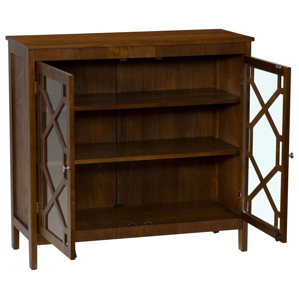 Linon Home Decor Fetti Large Cabinet in Brown, , large