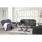 Ashley Frohn Manual Reclining Sofa in Graphite, , large