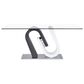 Global Furniture USA Dining Table in Clear, Grey, White and Polished Chrome - Table Only, , large