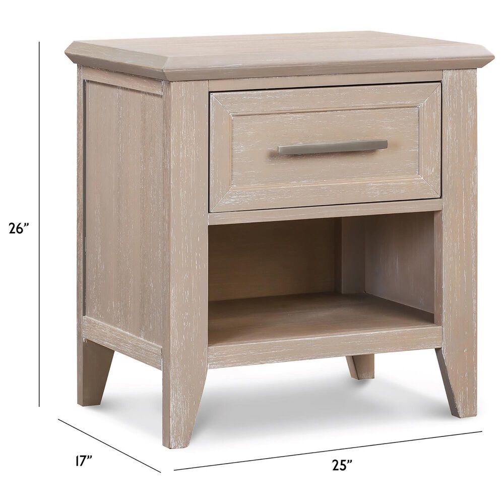 Franklin &amp; Ben Beckett 1 Drawer Nightstand in Sandbar, , large