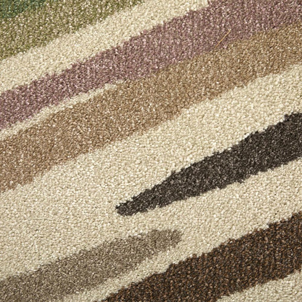 Feizy Eden Striped Ivory and Multicolor 2&#39;6&quot; x 7&#39;3&quot; Runner, , large