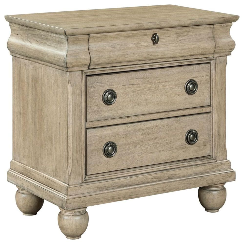 Belle Furnishings Rustic Traditions 3-Drawer Nightstand in Saddle Tan, , large