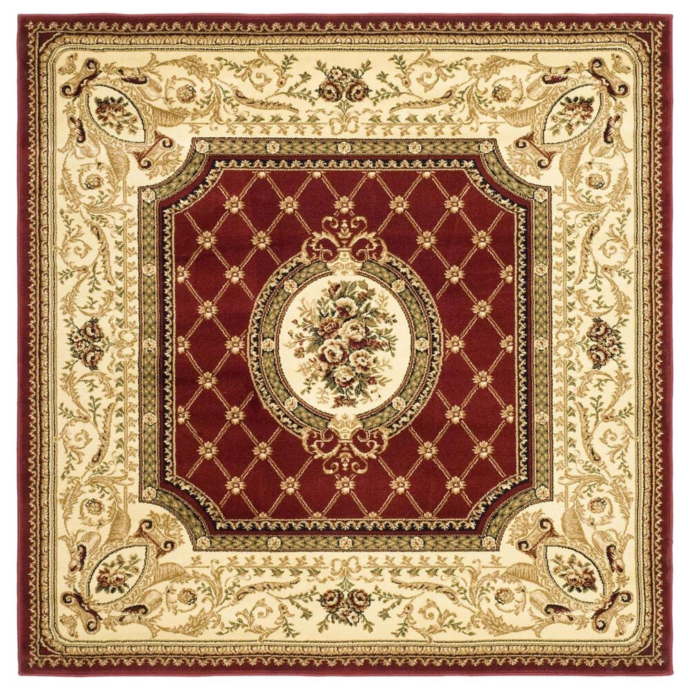Safavieh Lyndhurst LNH223 6" Square Red and Ivory Runner, , large