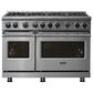 Viking Range 48" Liquid Propane Gas Range with 8-Burner in Stainless Steel, , large