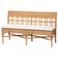 Baxton Studio Oxford Dining Bench in Light Honey, , large