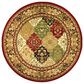 Safavieh Lyndhurst LNH221 5"3" Round Multicolor and Red Area Rug, , large