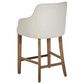 Valor Living Paloma 26" Counter Stool with Linen Upholstery in Medium Oak, , large
