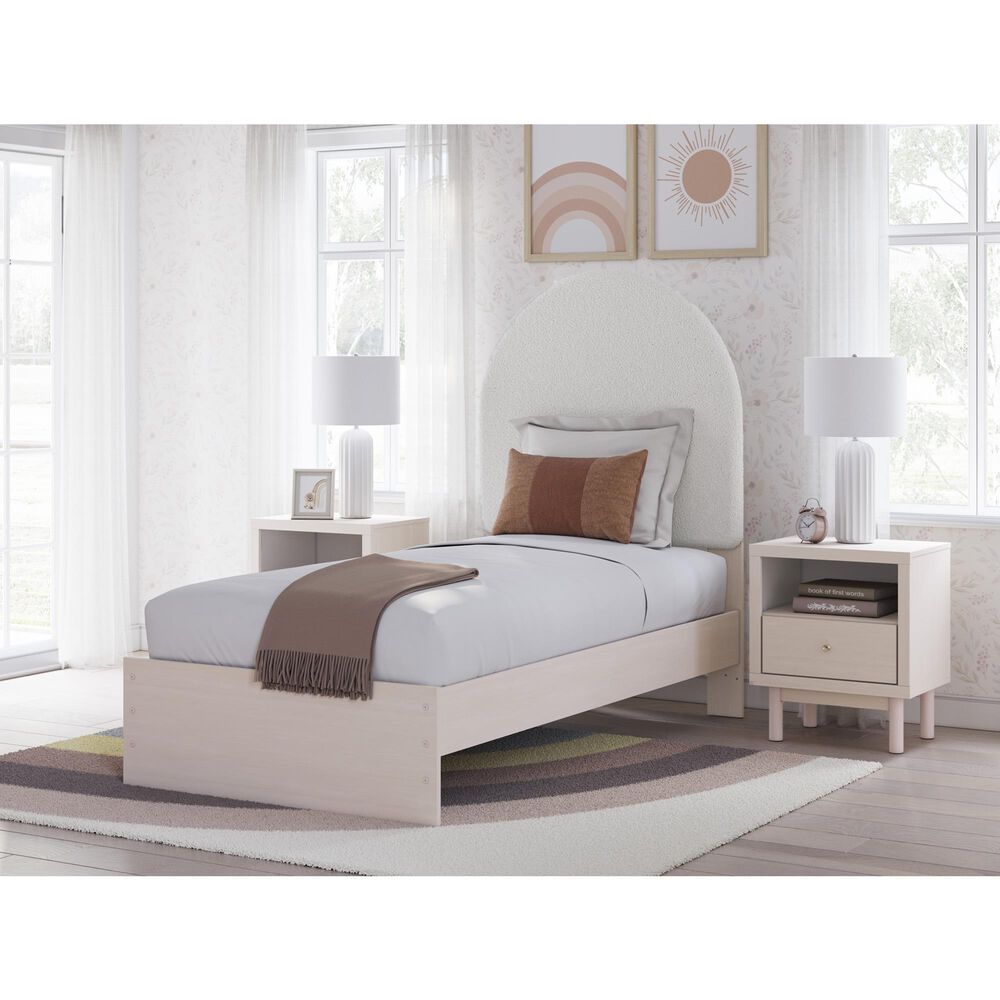 Ashley Wistenpine Twin Upholstered Panel Bed, , large