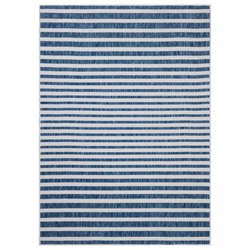Loloi Easton Denim and Ivory 5"3" x 7"6" Indoor/Outdoor Area Rug, , large