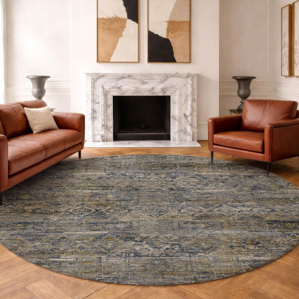 Dalyn Rug Company Vico VC7 Navy 8' Round Area Rug, , large