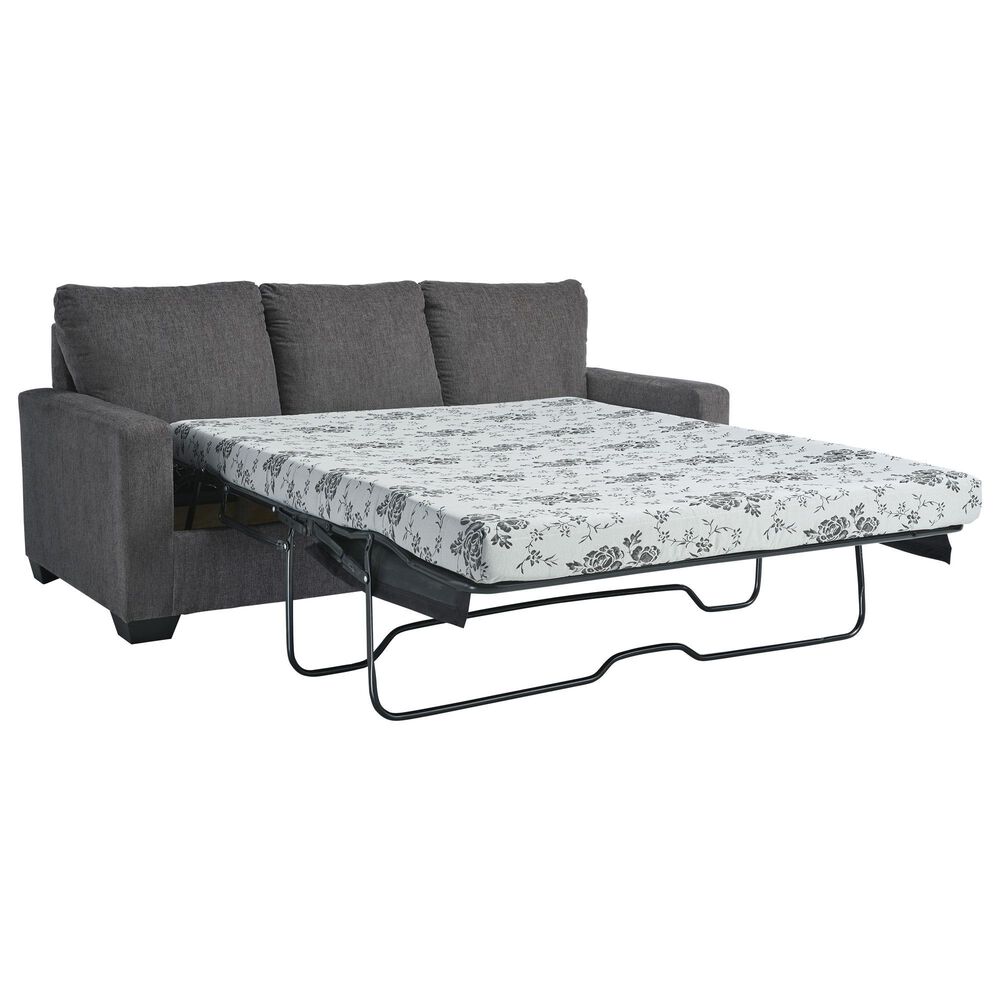 Ashley Rannis Stationary Queen Sofa Sleeper in Pewter, , large