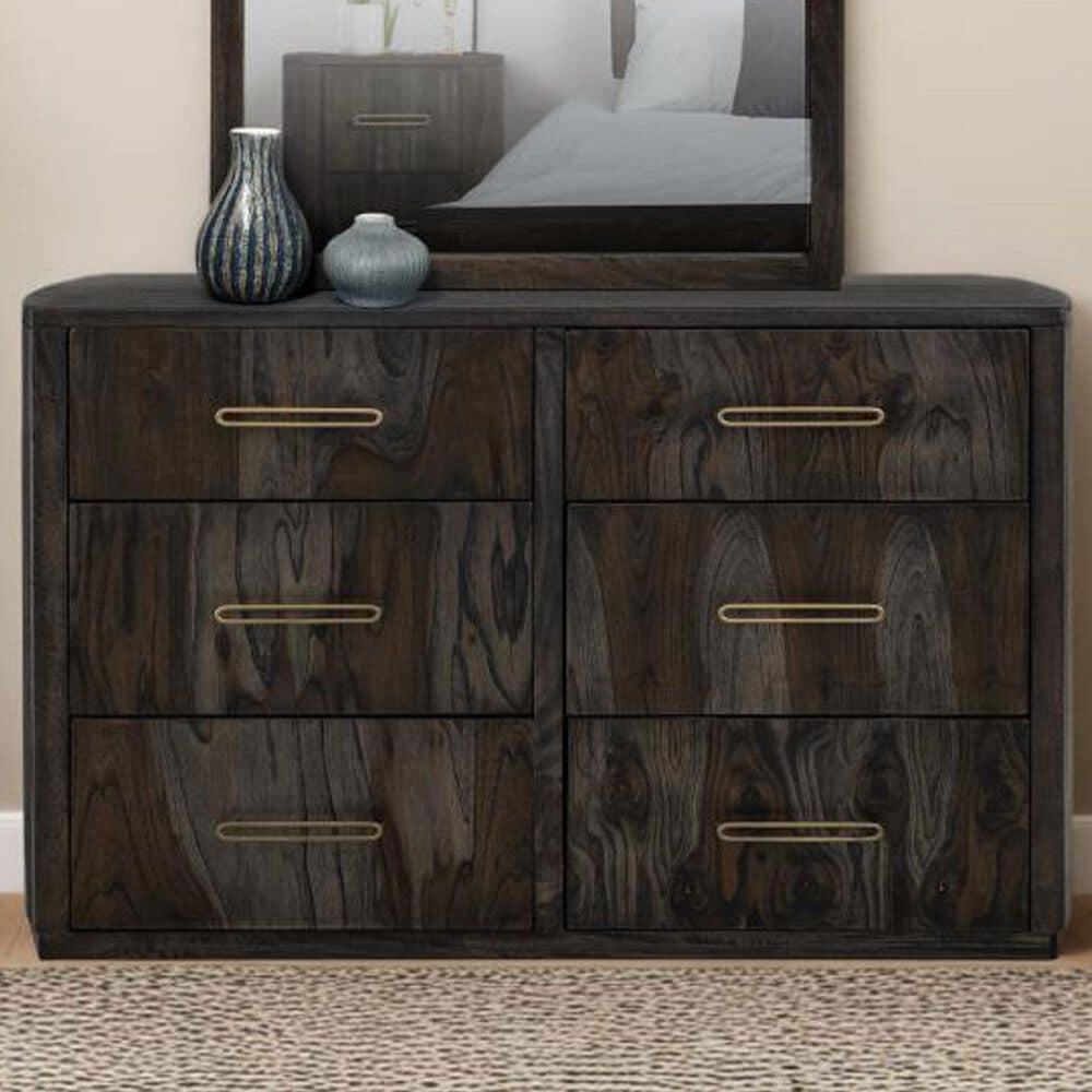 Fallridge Balam 6-Drawer Dresser Only in Stained Dark, , large