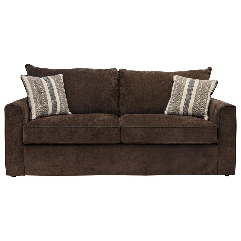 Pennycross Haven Stationary Queen Sleeper Sofa in Coffee, , large