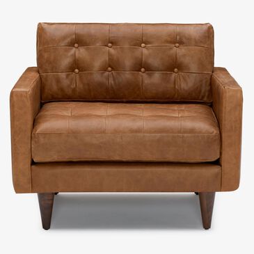 Joybird Eliot Leather Chair in Santiago Ale, , large