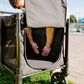 Wonderfold Elite Quad Stroller Wagon in Volcanic Black, , large
