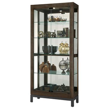 Howard Miller Quinn III Curio Cabinet in Aged Java, , large