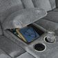 Ashley Tip-Off Power Reclining Loveseat in Slate, , large