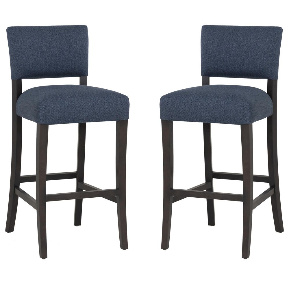 Linon Home Decor Koda Bar Stool in Rich Brown (Set of 2), , large