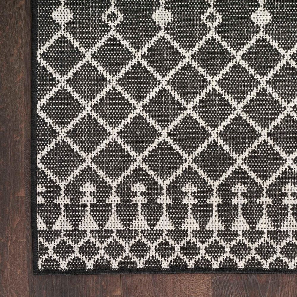 Nourison Positano Southwestern Black 8&#39; x 10&#39; Indoor/Outdoor Area Rug, , large