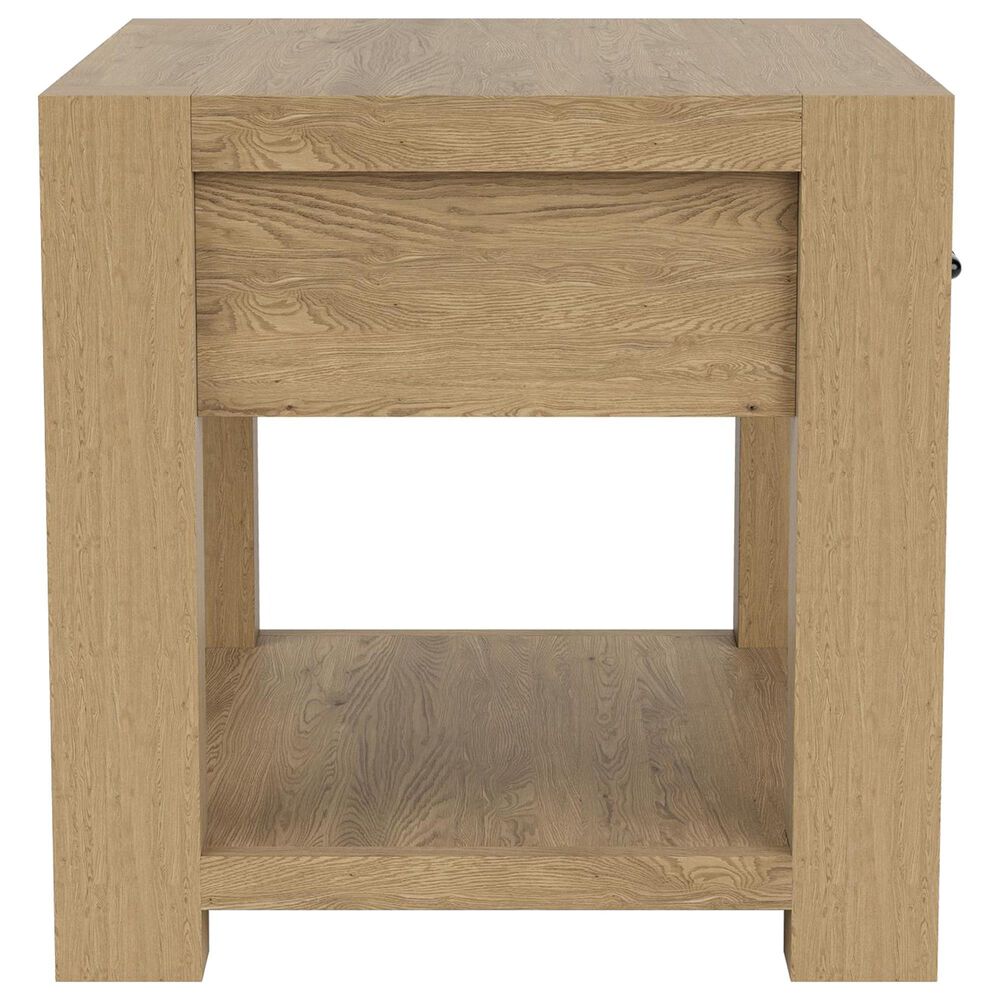 Shannon Hills Davie 1-Drawer Side Table in Pale Oak, , large