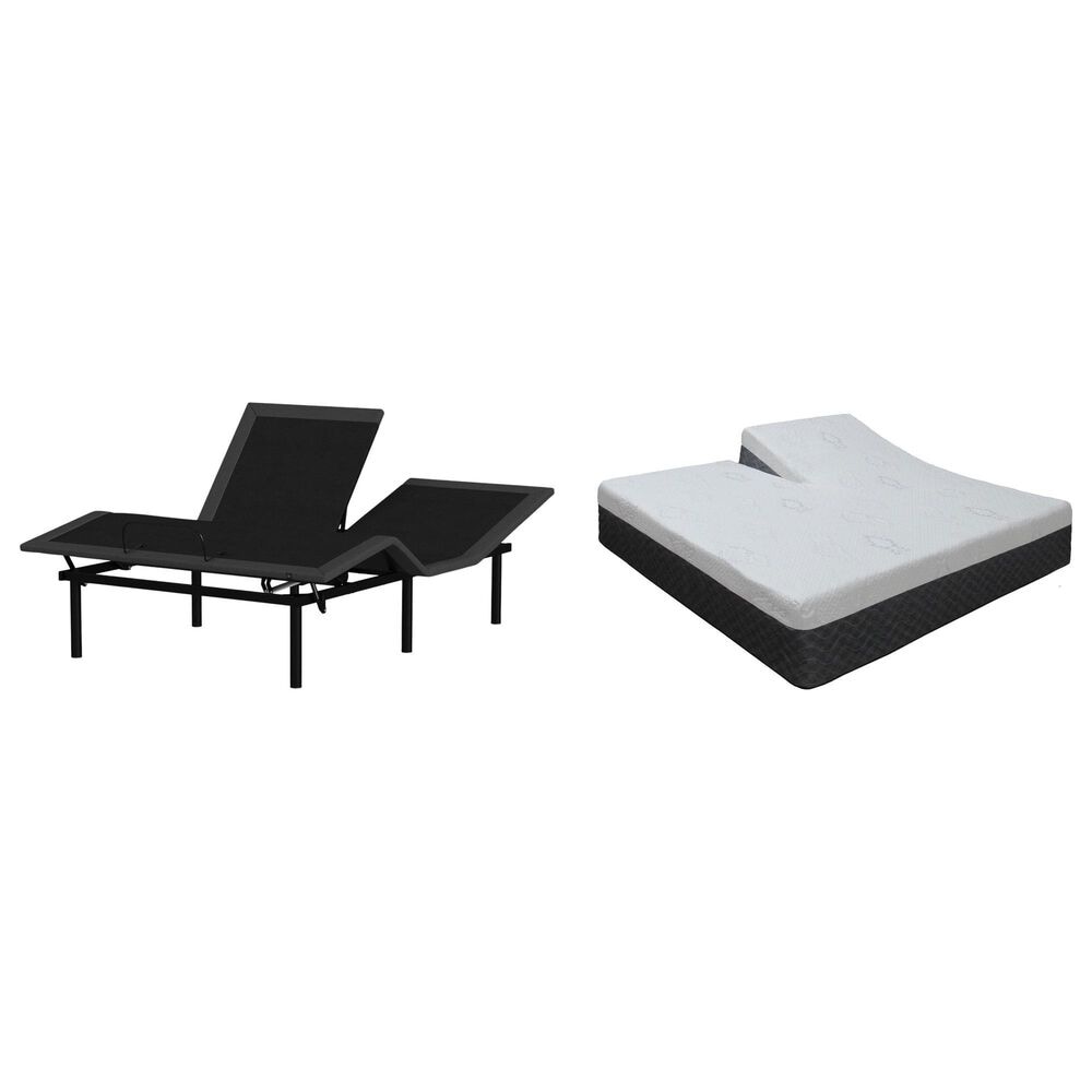Sleeptronic Berkshire Regent Gel II Hybrid Firm Flex Head Queen Mattress with Rize Flex Head Queen Adjustable Base, , large
