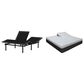 Sleeptronic Berkshire Regent Gel II Hybrid Firm Flex Head Queen Mattress with Rize Flex Head Queen Adjustable Base, , large