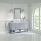 James Martin Vanities Breckenridge 60" Single Bathroom Vanity in Serenity Blue with 3 cm Eternal Jasmine Pearl Quartz Top, Rectangular Sink and FreePower Wireless Charger, , large