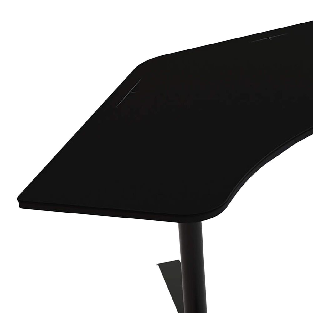 Arozzi Arena Angelo Gaming Desk in Pure Black &#40;Box 1 of 2&#41;, , large