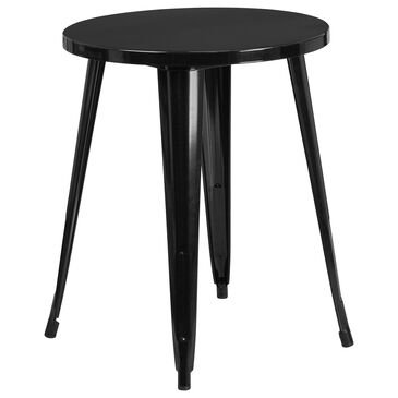 Flash Furniture 24" Round Table in Black, , large