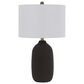 Cal Lighting Trani Ceramic Table Lamp in Matte Black, , large
