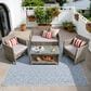 HOMLUX 4-Piece Patio Conversation Set in Light Gray, , large