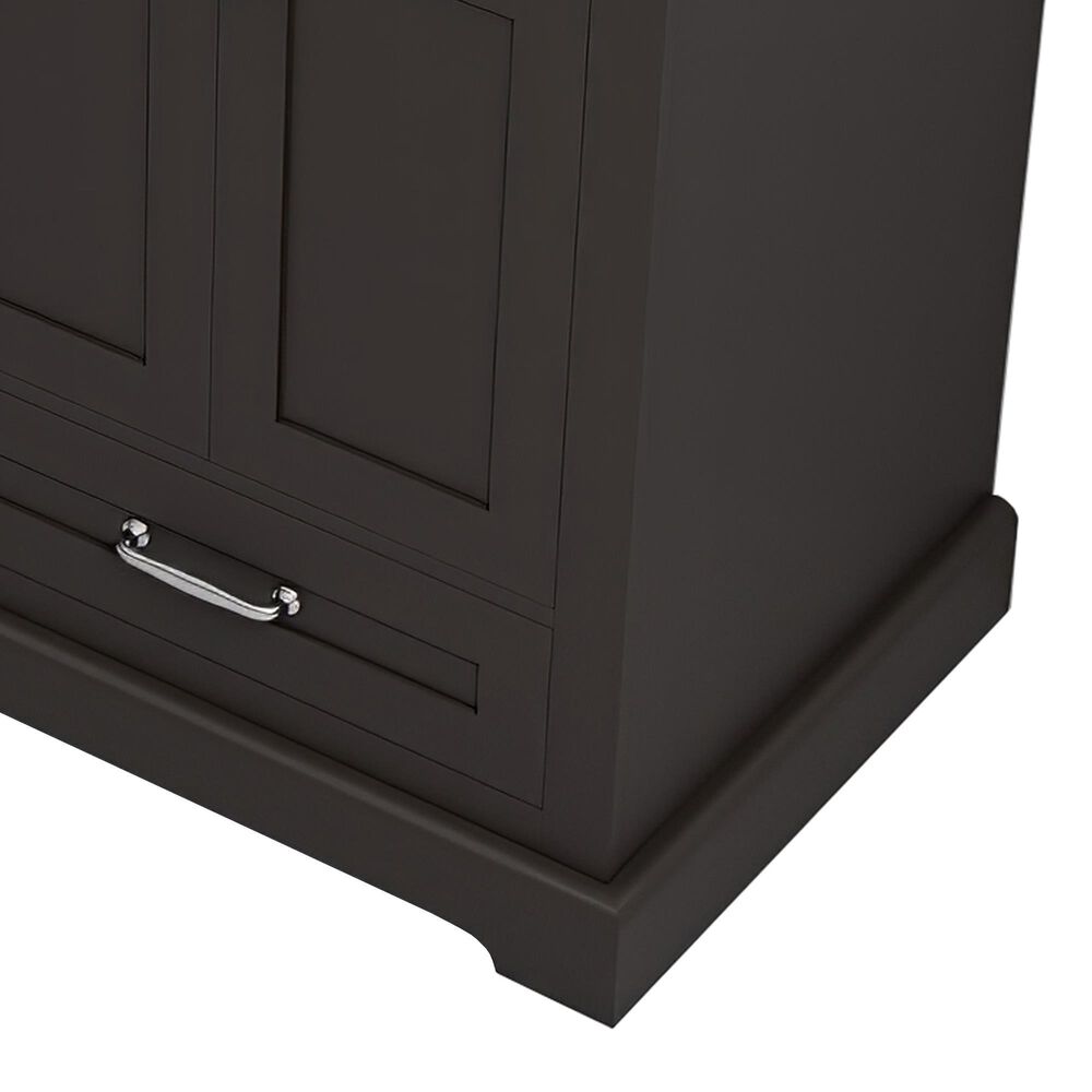 Lexora Home Dukes 60" Double Bathroom Vanity in Espresso with 2 cm White Carrara Marble Top and Rectangular Sinks, , large
