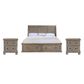Davis International King Storage Bed and Two Nightstands in Taupe, , large