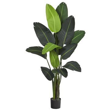 Nearly Natural Inc 69" Travelers Palm Artificial Tree in Green, , large