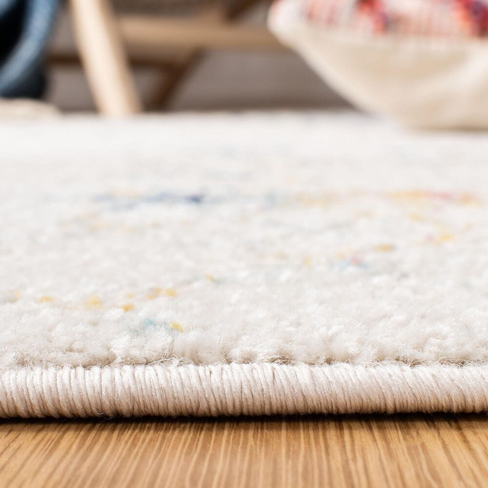 Safavieh Tulum 3&#39; Square Ivory and Blue Area Rug, , large